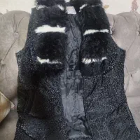 پافریقه خزپالتوخزست هودی شلوار