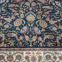 فرش سرمه ای جفت ۹متری