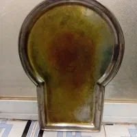 سینی زیر سماور برنجی قدیمی عتیقه سنگین وزن|صنایع دستی و سایر لوازم تزئینی|اصفهان, شیخ اشراق|دیوار