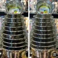 آبکش و لگن حک شده یونیک  ۱۲ و ۲۲ پارچه