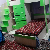 تخت خوش فرم دوطبقه|تخت و سرویس خواب|کرخه, |دیوار