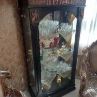 ویترین چوبی، ۳ طبقه ای ، رنگ مشکی