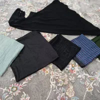 تعداد روسری ودوعددلباس مجلسی کت پسرانه یک کیف