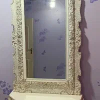 آینه کنسول و بوفه تمیز و سالم