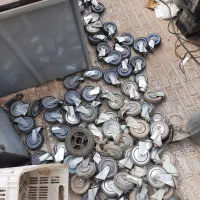 چرخ ورقی صنعتی گردان سایز 10 و 12 النی و پیچی