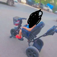 سه چرخه رنگ سرمه ای 2/500|کالسکه و لوازم جانبی|رشت, گلزاران|دیوار