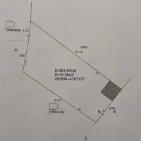زمین 250 متر دارای سند تک برگ