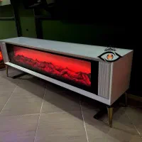 شومینه برقی و میز tv