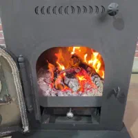 بخاری هیزمی فردار ورق ۳ میل دو طبقه|بخاری، هیتر، شومینه|رشت, منظریه|دیوار