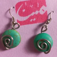 گوشوارههای سنگ فیروزه با رنگ های مختلف و زیبا|بدلیجات|اصفهان, جلالیه|دیوار