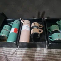 فلاسک 3لیوانه استیل