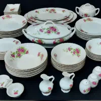 ظروف گلسرخی و قدیمی و آنتیک، چینی و...