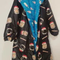 کاپشن بلند کلاهدار دو رو پشم شیشه