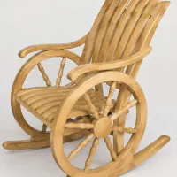 صندلی راک چوبی