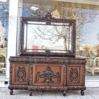 آینه کنسول چوبی مد روز