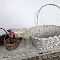سبدهای حصیری گلدون بامبو