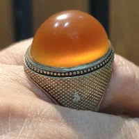 عقیق کلوخه یمنی کهنه طوقدار رکاب استادمصطفی