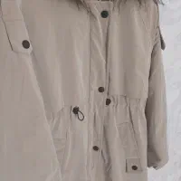 پالتو زمستانه زنانه کرم رنگ