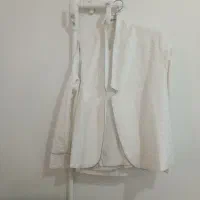 کت شلوار سفید فری سایز