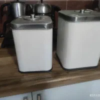 ظرف قند و شکر استیل درجه یک|ظروف نگهدارنده، پلاستیکی، یکبارمصرف|علیآباد کتول, |دیوار