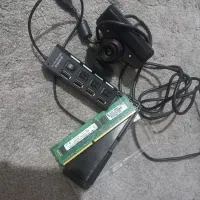 فروش وبکم میکروفون دار و رم ۸ گیگ و هاب ۴ پورت