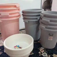 سطل پلاستیکی جنس ضخیم|ظروف نگهدارنده، پلاستیکی، یک‌بارمصرف|همدان, |دیوار