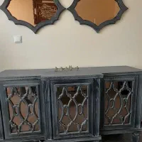 اینه کنسول رنگ سند بلاس شده درحد نو تماس پاسخگو|بوفه، ویترین، کنسول|تهران, تهرانپارس شرقی|دیوار