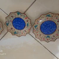 مینا کاری .سه عدد دیوار کوب . کار با دست هست|صنایع دستی و سایر لوازم تزئینی|میمه, |دیوار