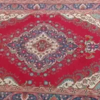 لباس قرمز فرش ابریشم دستی مجلسی