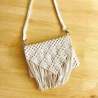 کیف رودوشی مکرومه|کیف، کفش، کمربند|قم, پردیسان|دیوار