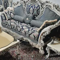 مبلمان سلطنتی استیل ۹نفره با میز|مبلمان خانگی و میز عسلی|تربت جام, امام|دیوار