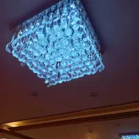 لوستر کریستالی سینی دار