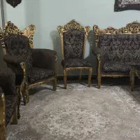 فروش مبل ۹ نفره سلطنتی با طرح و رنگ خاص|مبلمان خانگی و میز عسلی|اسلامشهر, مظفریه|دیوار