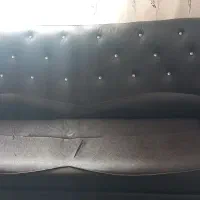 مبلمان مشکی چرم|مبلمان خانگی و میز عسلی|مشهد, نیروی هوایی|دیوار