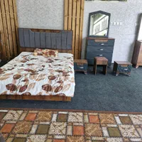 سرویس خواب دو نفره کلبه قهوه ای|تخت و سرویس خواب|خمینی‌شهر, |دیوار