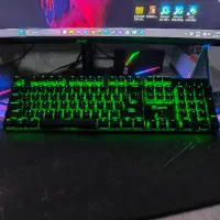 کیبرد فول سایز مکانیکال گرین|قطعات و لوازم جانبی رایانه|قدس, شهرقدس|دیوار
