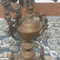 شمدان برنزی قدیمی|کلکسیون اشیاء عتیقه|رشت, جانبازان|دیوار