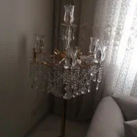 لوستر زمینی و سقفی برنز با روکش آب طلا|لوستر و چراغ آویز|تهران, هروی|دیوار