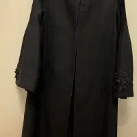 مانتوی کرپ کاملا مشکی