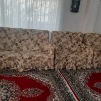 مبل ۷ نفره با روکش|مبلمان خانگی و میز عسلی|لشت نشا, |دیوار