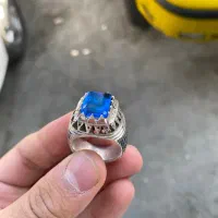 انگشتر توپاز رکاب کار دست استاد ملکی