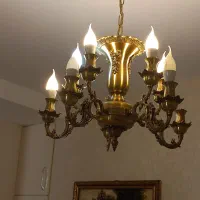 لوستر برنجی|لوستر و چراغ آویز|تهران, مینابی|دیوار