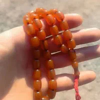 انگشتر نقره تسبیح کهربا وسندلوس