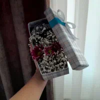 تزیین پول و باکس گل و شمع