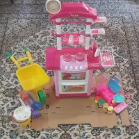 آشپز خانه کودک ، وسایل خمیر بازی ، وسایل شن بازی