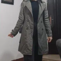 بارونی سبز داخل پشم شیشه و آستر دار