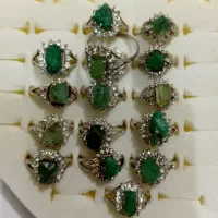 انگشتر نقره زمرد زنانه|جواهرات|مشهد, انقلاب|دیوار