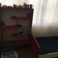 فروش دوعدد تخت یک نفره با تشک وقفسه