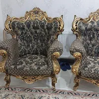 مبل استیل۹نفره  چوب طلایی باویتربن طلایی|مبلمان خانگی و میز عسلی|اصفهان, کوی امیریه|دیوار