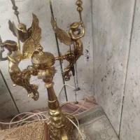 برنز لوستر دیوارکوب میز سماور